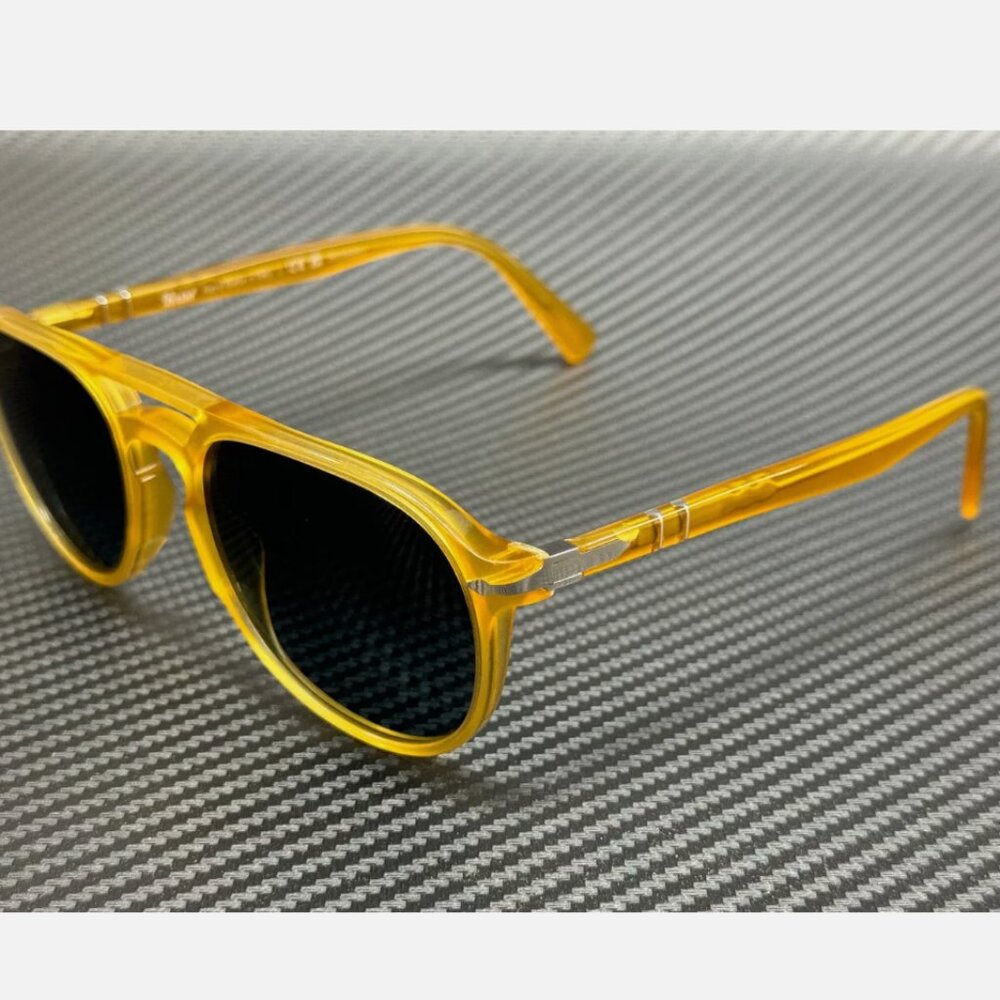 Persol Mens Yellow Polarized 55mm Sunglasses